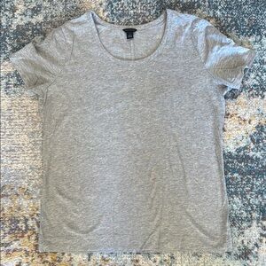 Ann Taylor cotton gray t-shirt m medium